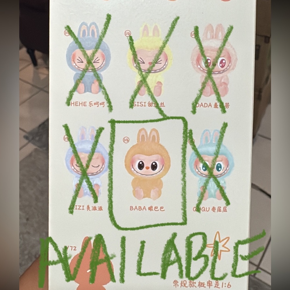 BABA ONLY AVAILABLE Labubu 'Have A Seat' POPMART LABUBU Have A Seat V2-Authentic